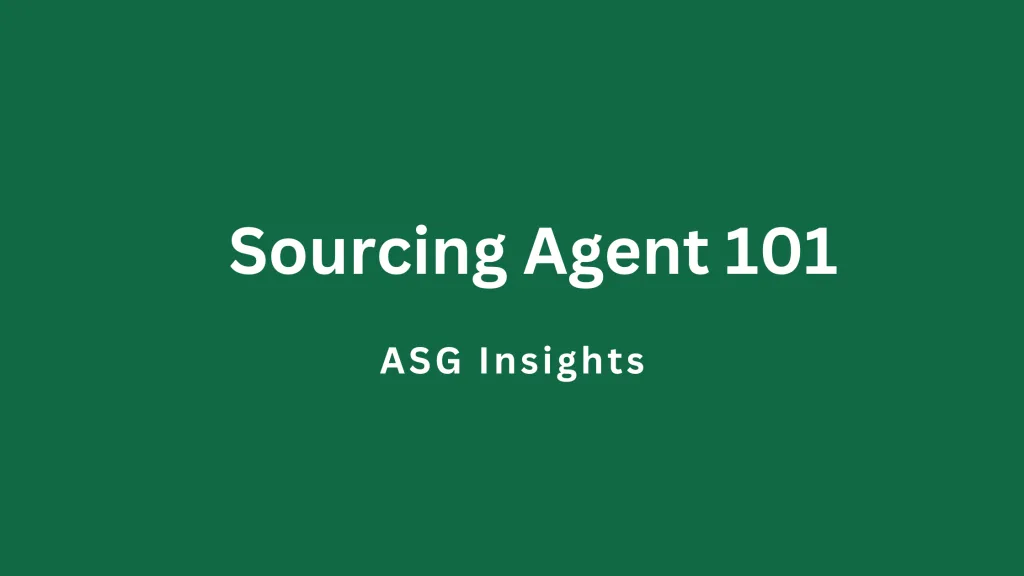 Agente de abastecimiento 101: información de ASG