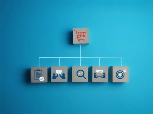 Carrello e valutazione, analisi, obiettivi di marketing, contatto con il cliente