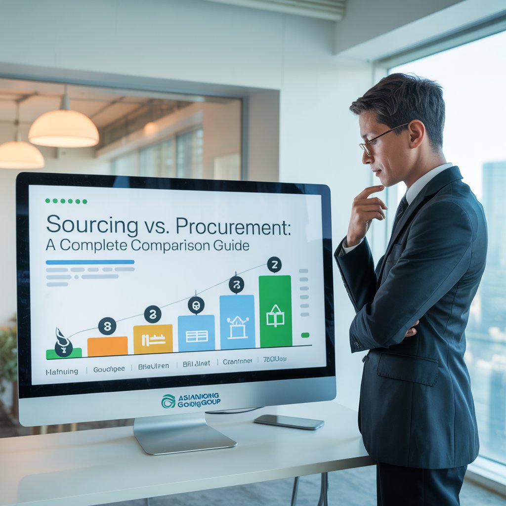 difference between sourcing and procurement